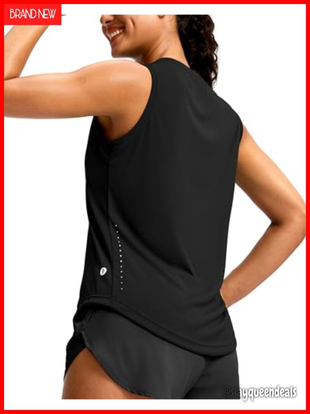 SANTINY Womens Athletic Tank Top Workout Yoga Running Shirt